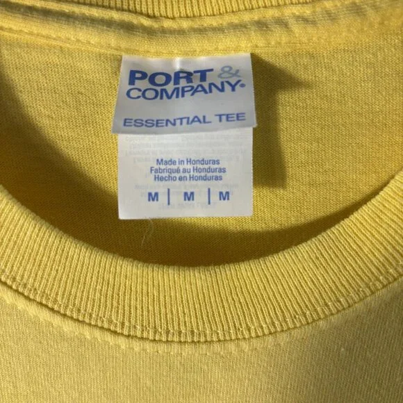 Con Of The North Graphic Yellow T-Shirt Port & Company Essential Tee M - Picture 2 of 3